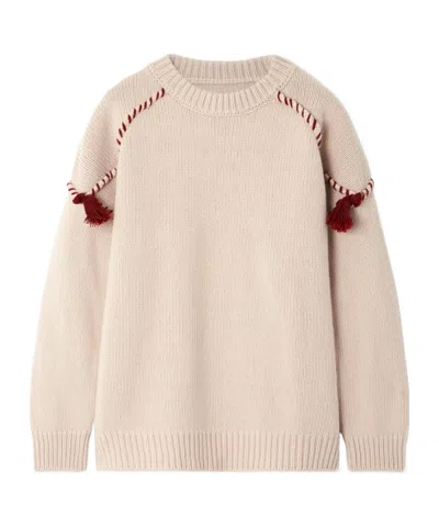 Fortela Wool And Cashmere-blend Sweater In Neutral