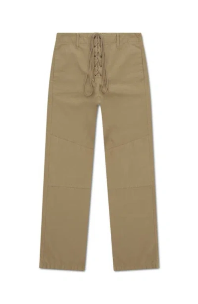 Fortela Woven Chino Trousers In Brown