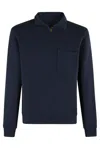 Fortela Woven Zip-up Sweatshirt In Black