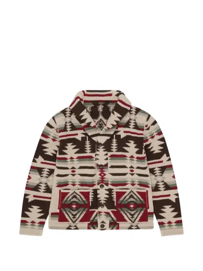 Fortela Wyoming Alpaca And Cotton Cardigan In Multi