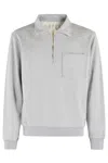 Fortela Zip-up Sweatshirt With Pointed Collar In White