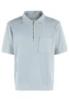 Fortela Zip Up Sweatshirt With Polo Collar In Grey