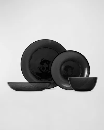 Fortessa 16-piece Los Cabos Dinnerware Set In Black