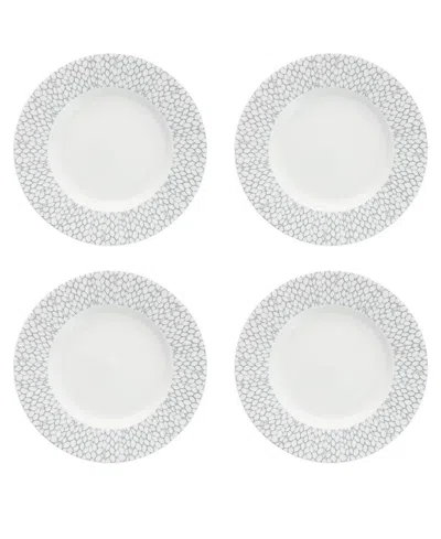 Fortessa Amanda Embossed Bread & Butter Plates, Set Of 4 In Gray