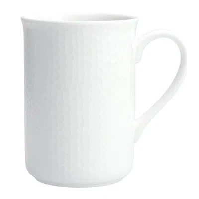 Fortessa Amanda Embossed Coffee Mug In White