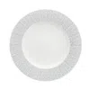 Fortessa Amanda Embossed Dinner Plate, Set Of 4 In Gray/white