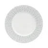 Fortessa Amanda Embossed Salad Plate, Set Of 4 In Gray/white