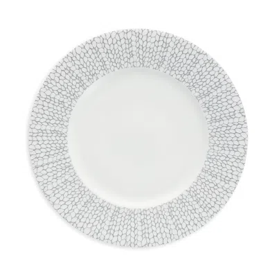 Fortessa Amanda Embossed Salad Plate, Set Of 4 In Gray/white