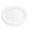Fortessa Amanda White Embossed Oval Platter, 14 In White