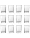 Fortessa Arcade Everyday 8oz Stackable Glasses (set Of 12) In Transparent