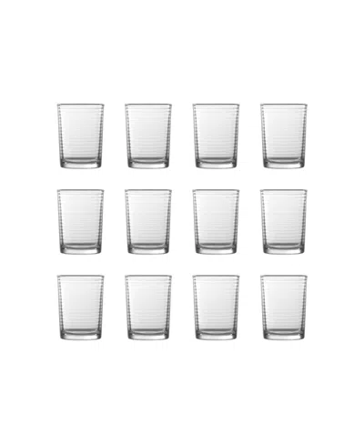 Fortessa Arcade Rocks Or Old Fashioned 8.5 Oz, Set Of 12 In Clear