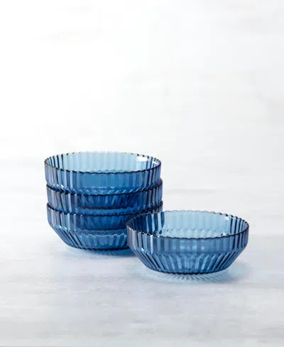 Fortessa Archie Cereal Bowls, Set Of 4 In Blue