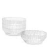 Fortessa Archie Clear Cereal Bowl, Set Of 4 In Metallic