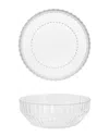 Fortessa Archie Set Of 4 Clear Cereal Bowls In Transparent