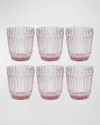 Fortessa Archie Double Old-fashioned Glasses - Set Of 6 In Pink