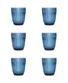 Fortessa Archie Double Old Fashioned Glasses, Set Of 6 In Cornflower
