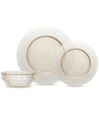 Fortessa Archie Glass 12pc Dinnerware Set (service For 4) In Ginger