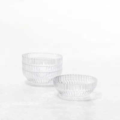 Fortessa Archie Glass, 23 Ounce/ 6 Inch Cereal Bowl (set Of 4) In Clear