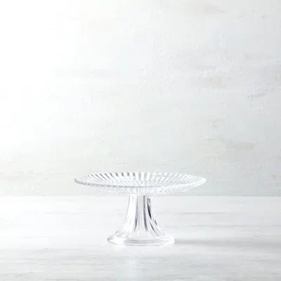 Fortessa Archie Glass, 8.25 Inch Mini Cake And Cupcake Stand, Clear