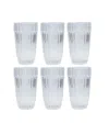 Fortessa Archie Set Of 6 Green Iced Beverage Glasses In Clear