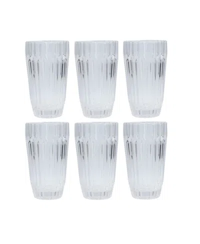 Fortessa Archie Iced Beverage Glasses, Set Of 6 In Transparent