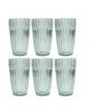 Fortessa Archie Set Of 6 Green Iced Beverage Glasses In Sage Green