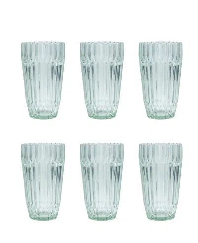 Fortessa Archie Iced Beverage Glasses, Set Of 6 In Verde