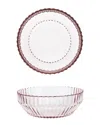 Fortessa Archie Pink Cereal Bowls (set Of 4) In Pink