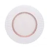 Fortessa Archie Pink Dessert Plate, Set Of 4 In White