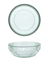 Fortessa Archie Set Of 4 Cereal Bowls In Green