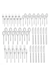 Fortessa Arezzo Brushed 60-piece Flatware Set In Silver