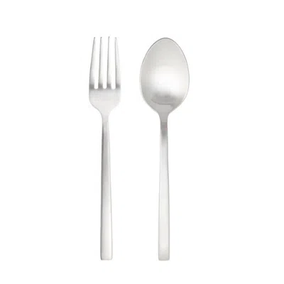 Fortessa Arezzo Brushed Serving Fork In Silver