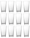 Fortessa Arcade Everyday 16oz Stackable Glasses (set Of 12) In Clear
