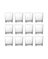 Fortessa Barca Rocks Dof Glasses 12.75 Oz, Set Of 12 In Clear