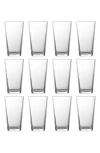 Fortessa Barca Set Of 12 Highball Glasses In Clear