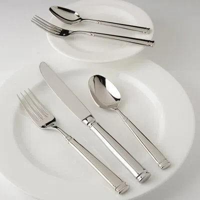 Fortessa Bistro 5 Piece 18/10 Stainless Steel Flatware Set, Service For 1