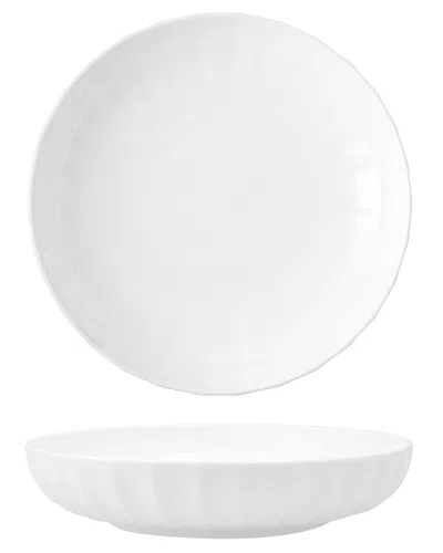 Fortessa Bloom Bone China 8.6in 24oz Bowl In White