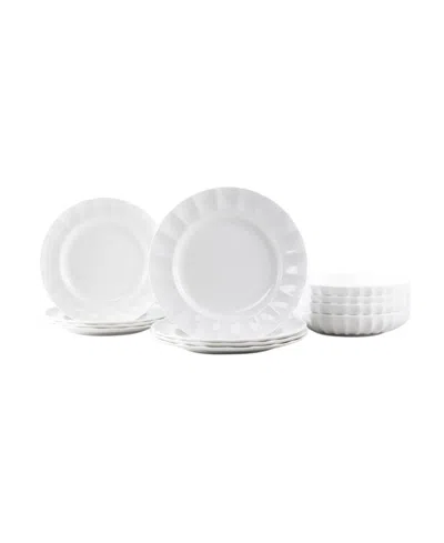 Fortessa Blyss 12-piece Dinnerware Set, Service For 4 In White
