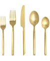 Fortessa Capri 20-piece Flatware Set, Service For 4 In Gold