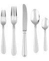 Fortessa Caviar 18/10 Stainless Steel 20pc Flatware Set (service For 4) In Silver