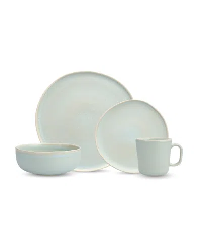 Fortessa Cloud Terre 16 Pc. Dinnerware Set, Service For 4 In Green