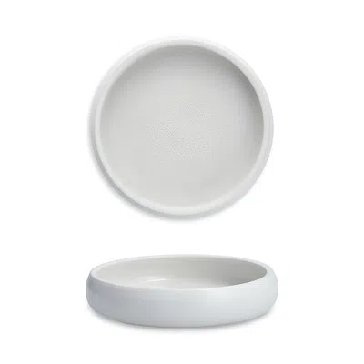 Fortessa Cloud Terre 6 Shallow Salad Bowl, White, Set Of 4