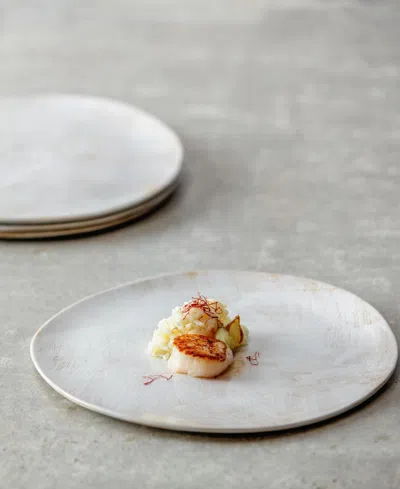 Fortessa Cloud Terre No. 2 Dinner Plates, Set Of 4 In White