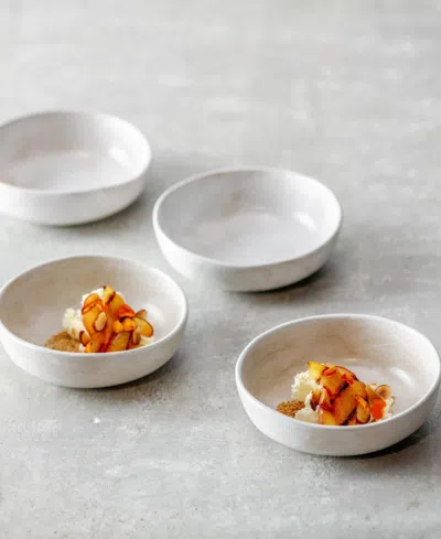 Fortessa Cloud Terre No. 2 Pasta Bowls, Set Of 4 In White