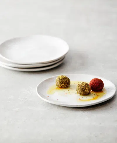 Fortessa Cloud Terre No. 2 Salad Plates, Set Of 4 In White