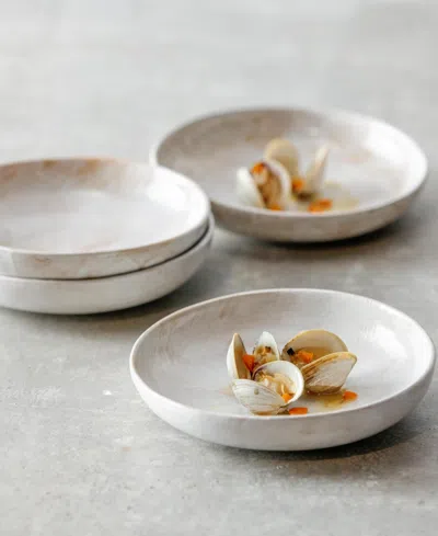 Fortessa Cloud Terre No. 2 Serving Bowls, Set Of 4 In White