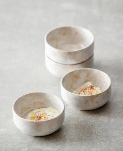 Fortessa Cloud Terre No. 2 Soup Bowls, Set Of 4 In White