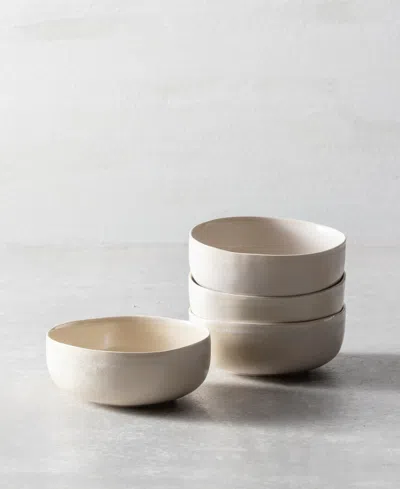 Fortessa Cloud Terre No. 3 Soup Bowls, Set Of 4 In Sand