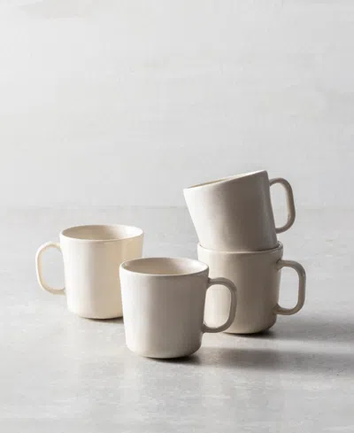Fortessa Cloud Terre No.3 Mugs, Set Of 4 In Sand