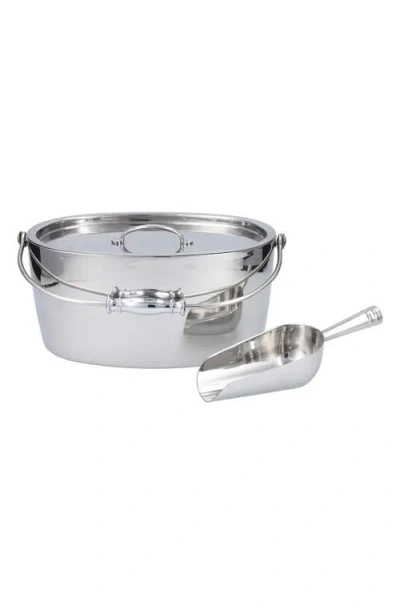 Fortessa Crafthouse Ice Bucket & Scoop Set In Silver